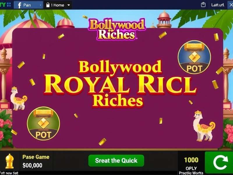 Bollywood Royal Riches Game Interface